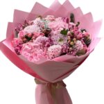 Pembe Masal Ortanca Buketi - 1