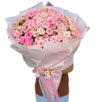 Pembe Işıltı Pembe Çardak Gül Buketi - 2