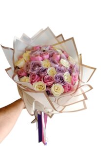 Pastel Rüya – Premium 41 Gül Buketi