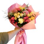 Gün Batımı Gülleri – Premium Sprey Gül Buketi - 1