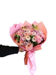 Pembe Masal – Premium Pastel Çiçek Buketi