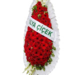 Kırmızı Gerbera ve Beyaz Gladiyo Görkemli Açılış Çelengi - 2