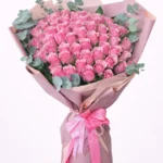50 Pembe Gül Buketi - 1